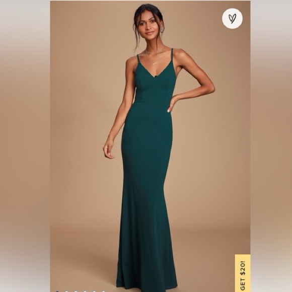 Lulus Green Maxi Dress